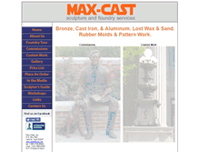 Tablet Screenshot of max-cast.com